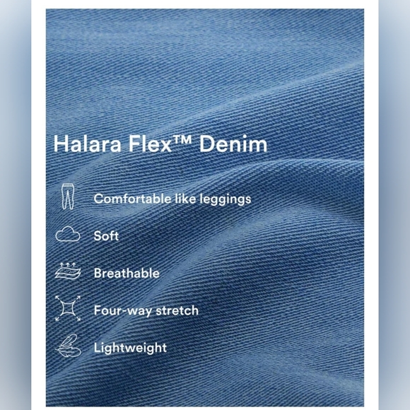 Halara Flex™ High Waisted Pockets Baggy Wide Leg Washed Stretchy Jeans NWOT - Picture 11 of 11